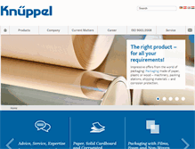 Tablet Screenshot of knueppel-packaging.com